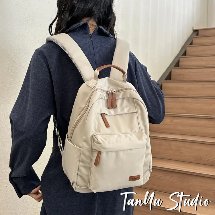 探屿双肩包女士新款书包女大学生高中生大容量轻便旅行通勤小背包