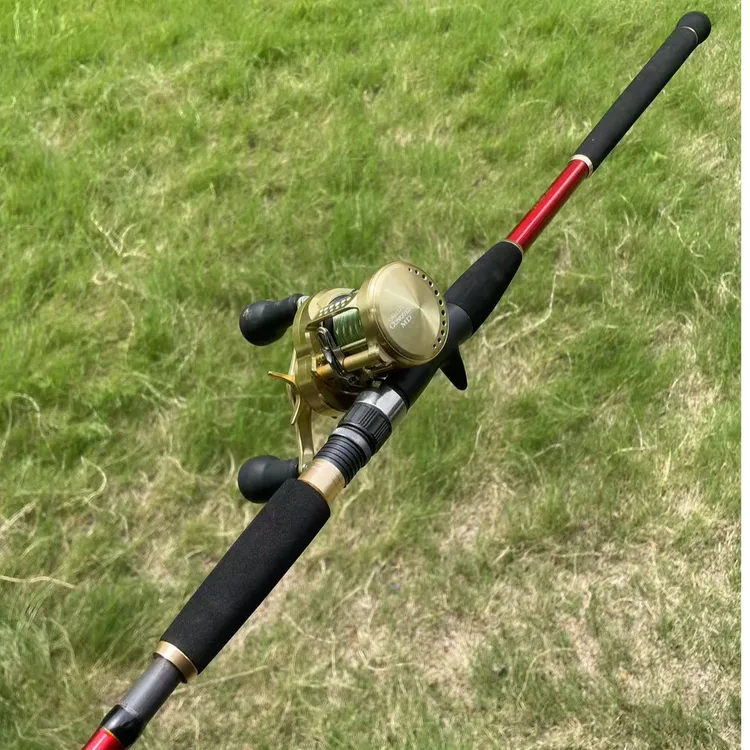 破阵红缨枪柄雷强竿锚鱼杆专业远投竿锚杆大物锚杆