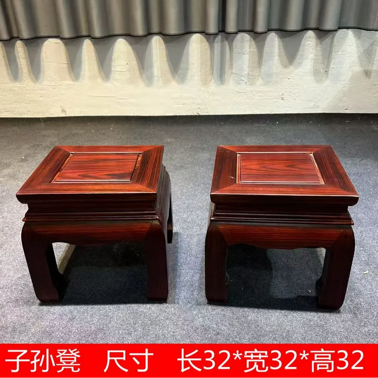 明式素面四方凳(子孙凳）