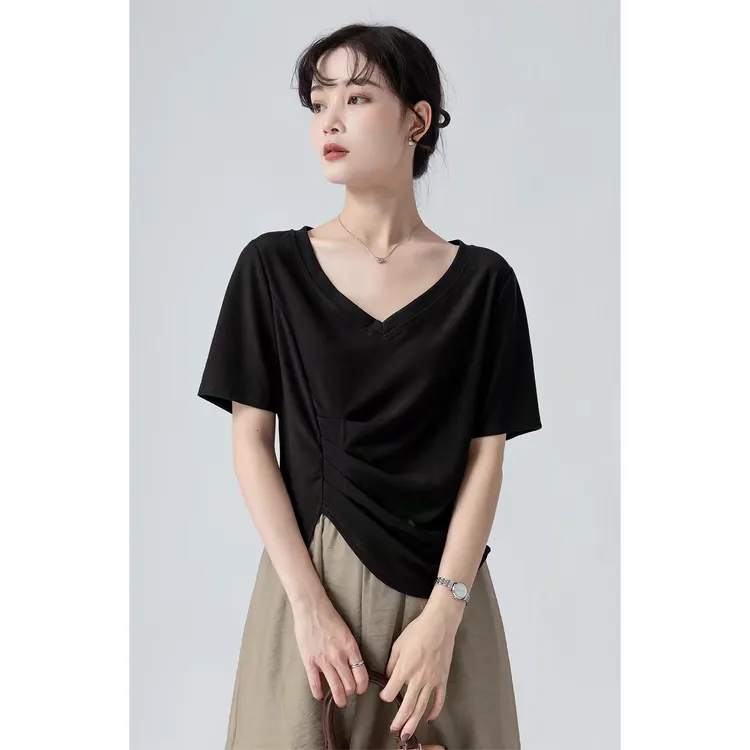 B 门店24&9！”3D立体酷丝棉“细腻光滑舒适贴肤/短袖T恤上衣 D40053