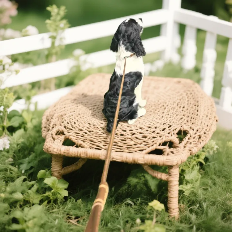 牛皮手工牵引绳，坚韧柔软佩戴舒适