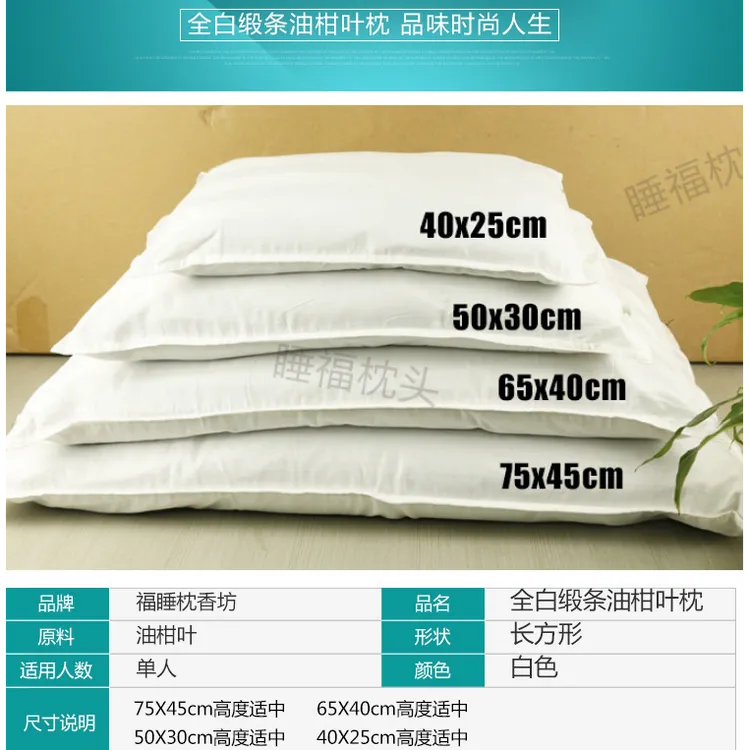 新鲜广西油柑叶全棉透气成人护颈儿童枕芯清新学生宿舍睡眠枕头芯