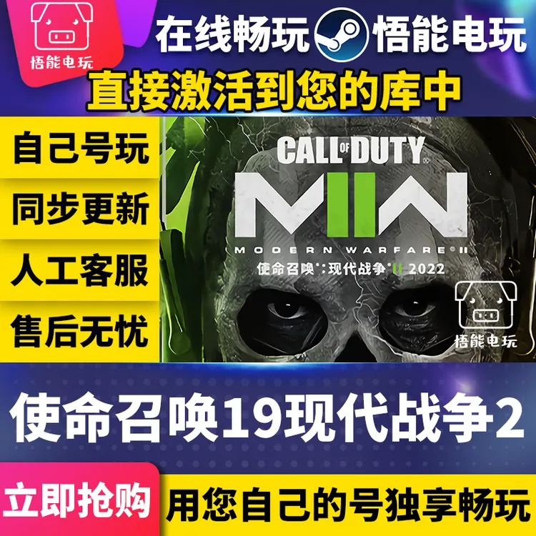 使命召唤19：现代战争2 激活码 全球区 CDKEY 激活入库 pc电脑游戏