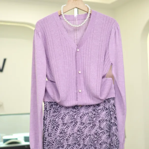 【730上衣】 薇乐女装小香风短款春季设计师秋冬提花百搭莱赛尔天丝