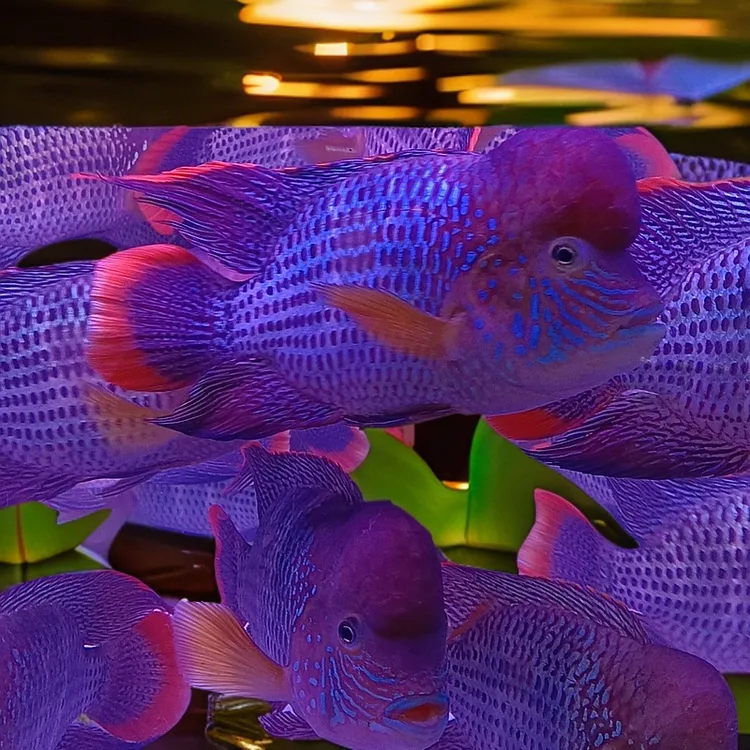 红尾皇冠鱼玉面皇冠鱼起头热带中大型观赏鱼可混养