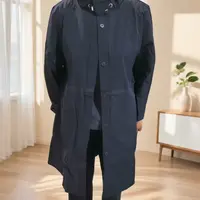 B114翻领极简风中长款秋季春季女风衣休闲时尚户外女装