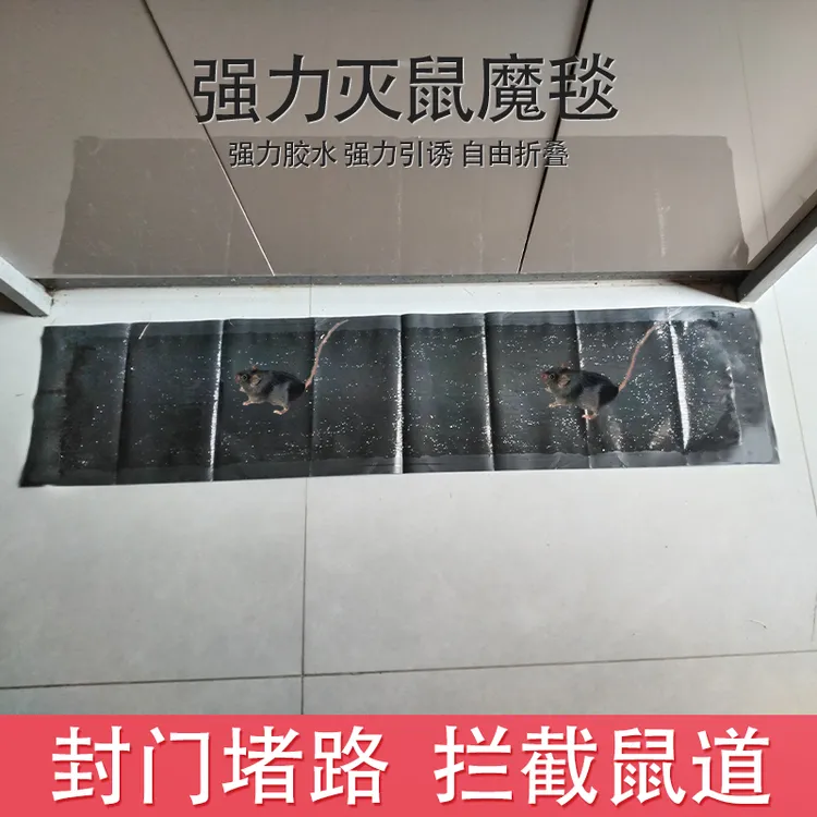 粘鼠毯粘鼠板强力超大号强力胶粘大老鼠捕鼠神器粘鼠板魔毯抓灭鼠