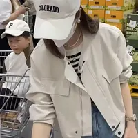 【浅浅专属】2025新款休闲小皮衣外套女宽松显瘦机车服短款时尚百搭