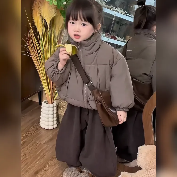 童装新款儿童棉服加厚短款宝宝面包服洋气男女童潮款冬季保暖外套