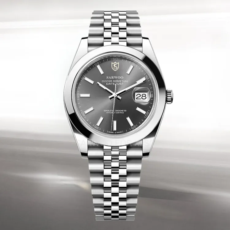 SARWOO/商沃光圈条钉日之志全自动机械男表高端手表进口日本机芯