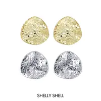 Shelly Shell 铜合金耳饰 银辰耳钉 小众气质轻奢时尚