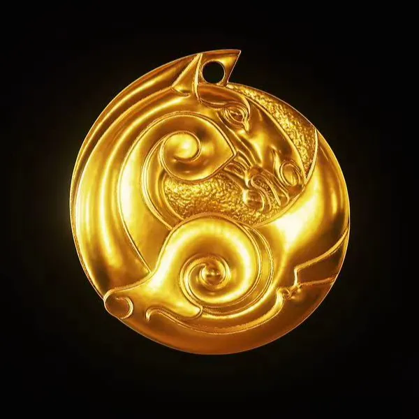 工作室联名马吊坠石膏模具首饰模具 打金模具 黄金加工模具