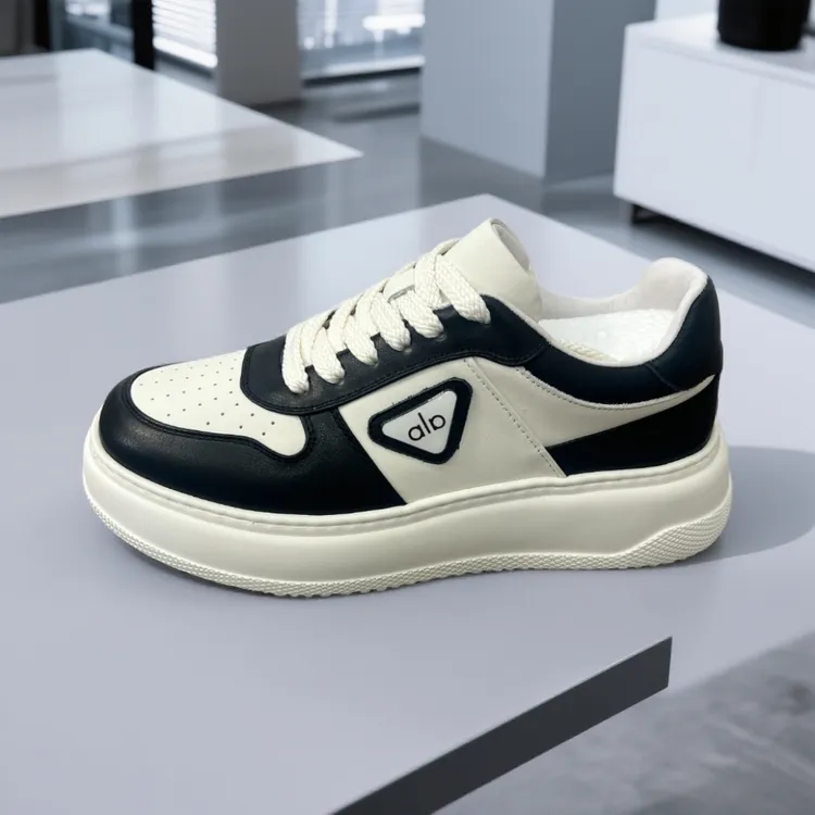 圆头减震板鞋透气低帮时尚休闲鞋舒适潮鞋百搭冬季男士12白色百搭