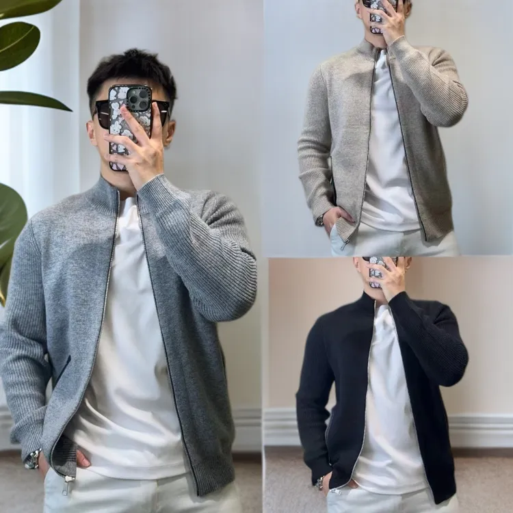 （秋款）古帝特尼-时尚经典针织舒适羊毛纯色百搭开衫上衣YS-9007