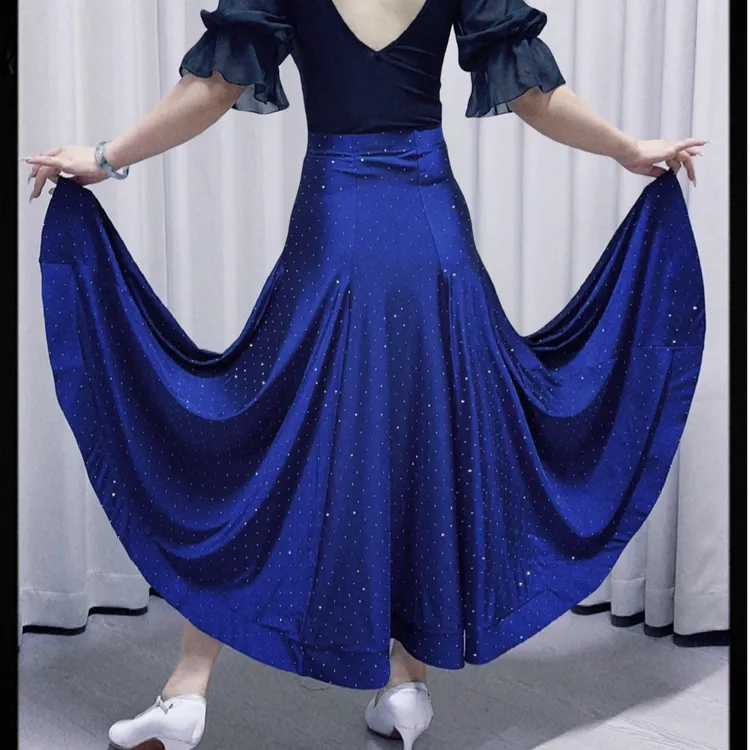 薇葶丹斯舞蹈服WANTING DANCE摩登亮钻半裙WTMD039