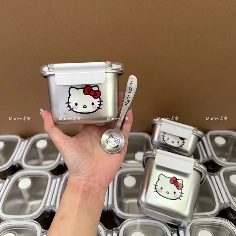 米诺家食品级304不锈钢保鲜盒便携饭盒食品级冰箱水果收纳盒饭盒