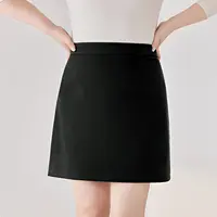 【现货-复古磨毛格纹】MsShe大码女2025秋遮胯短款A字半裙C2509047