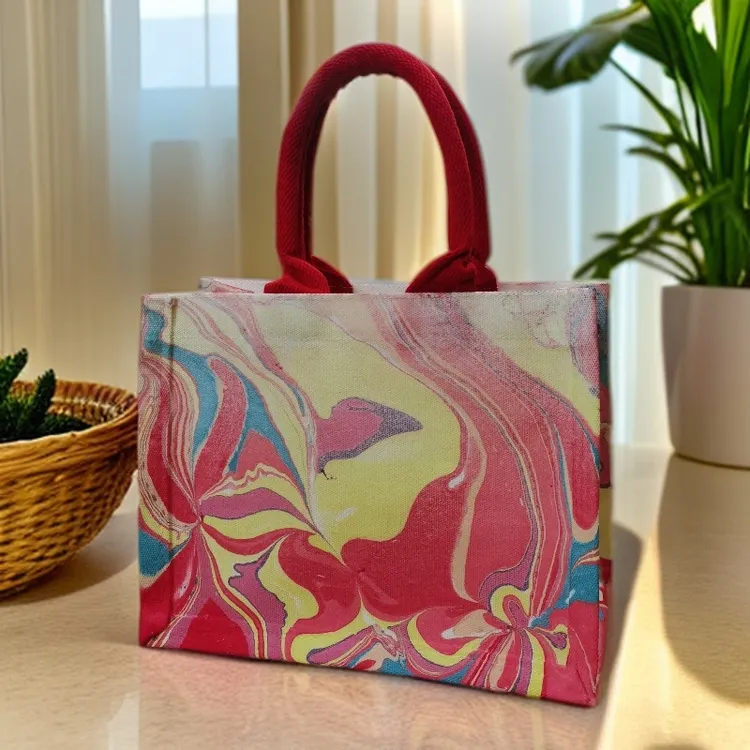 漂漆休闲手提包，手工制作，默认微瑕，NO退NO换（偏远地区不包邮）