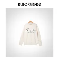 【RUIORCODE】“CHARLEROI”字母螺纹收口磨毛内里长袖卫衣 理性消费#