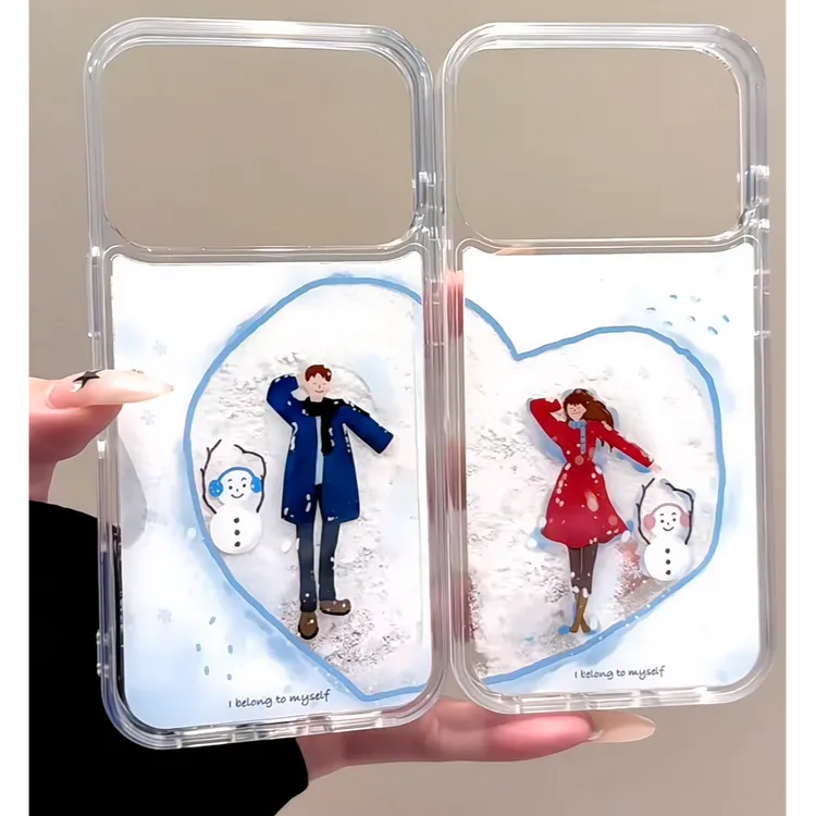 情侣流沙壳适用苹果17手机壳iPhone16Pro高级12/15Pro女/14proMax