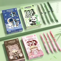 咔巴熊热可擦中性笔套装海绵软握0.5mm芯6203