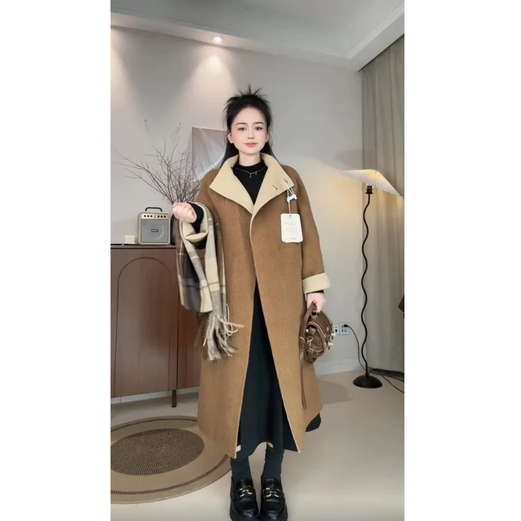 【玲儿定制】快衣布宽松韩系慵懒风百搭双面双穿秋冬外套9088