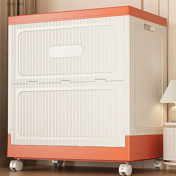 锦绣百年衣服收纳箱翻盖柜折叠大容量整理柜家用卧室换季衣物整理