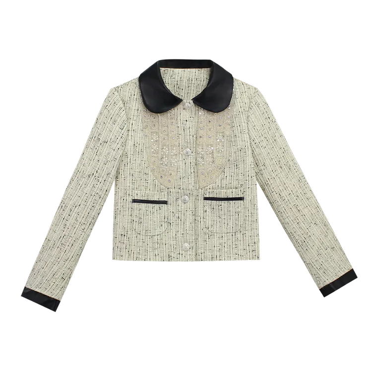 2025秋冬款小香风洋气时尚外套短款上衣186208F061【Q】