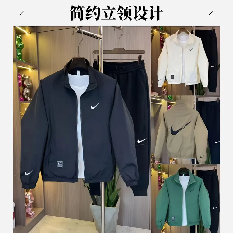 2025秋季男士潮流新款连帽男女同款时尚运动休闲夹克爆款刺绣外套