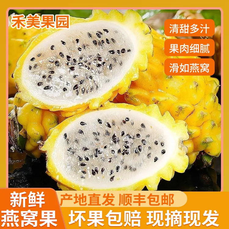 新鲜采摘果麒麟果黄皮白心燕窝果清甜多汁