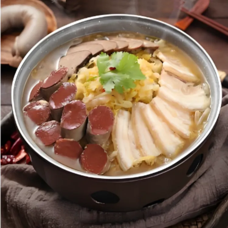 东北大锅酸菜正宗酸白菜猪脚杀猪菜炖菜套餐一件4斤包邮东北酸菜