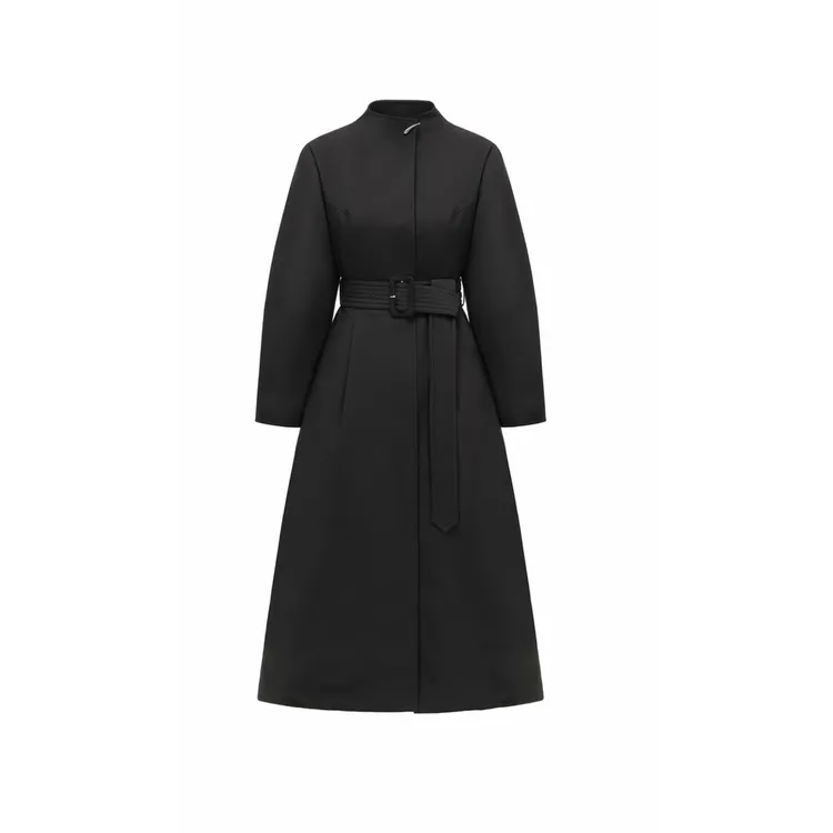 墨寒 | 收腰时尚冬季加厚显瘦腰带长款显瘦女士气质风衣鸭绒服