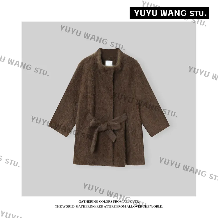 YUYU WANG【摩卡】毛呢大衣RB2SDRF2398