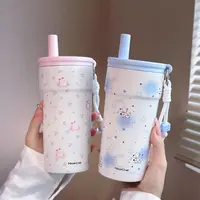 海盐吨吨保温杯韩系新款可爱女网红高颜值学生吸管便捷水杯子GF