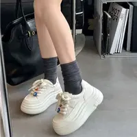 【可爱风】厚底春季新款2025百搭休闲小白鞋女6052009
