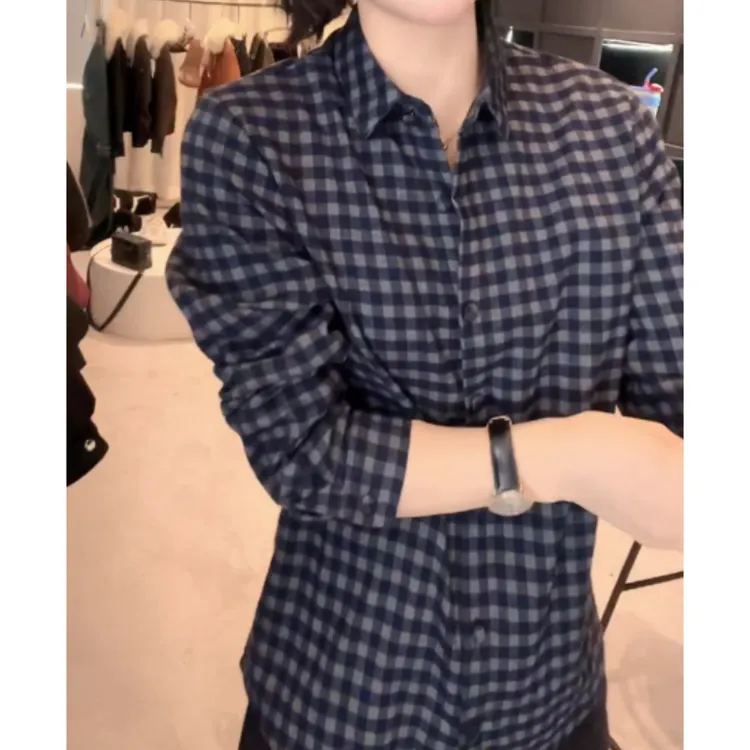 冬款领设计感百搭时尚韩系长袖显瘦衬衫上衣LK2508891