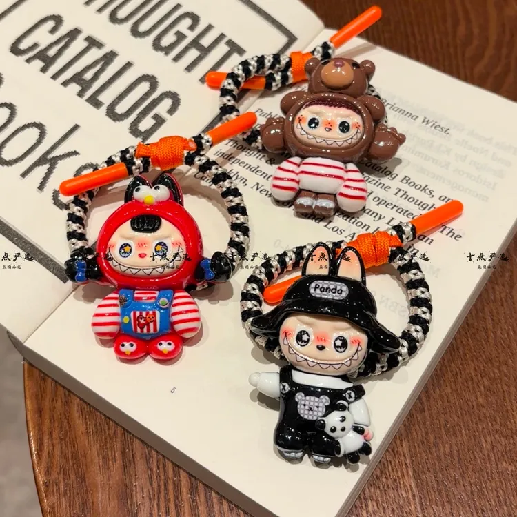 可爱少女小恶魔橡皮筋女扎头发绳2025新款高弹力耐用发圈夏季头绳