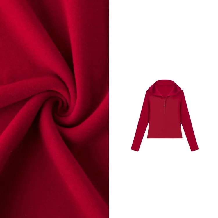 【温暖一冬】秋冬连帽双面德绒 锁温自 fa热轻暖半拉链上衣 2025