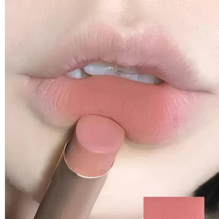 牛皮纸伪素颜肉桂奶茶色口红哑光雾面丝绒裸色不掉色豆沙