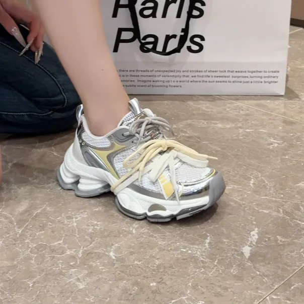 马克华菲女鞋2025新款春夏增高潮鞋爆款女款老爹鞋运动休闲鞋