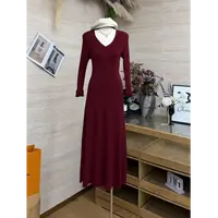 【淑媛】复古优雅温柔风高级感修身显瘦气质连衣裙-612