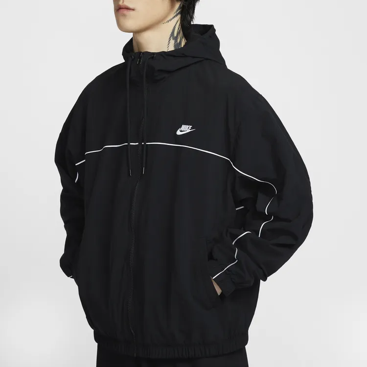 【耐克】Nike男女连帽夹克春季新款外套宽松复古运动拼接HJ2013-010