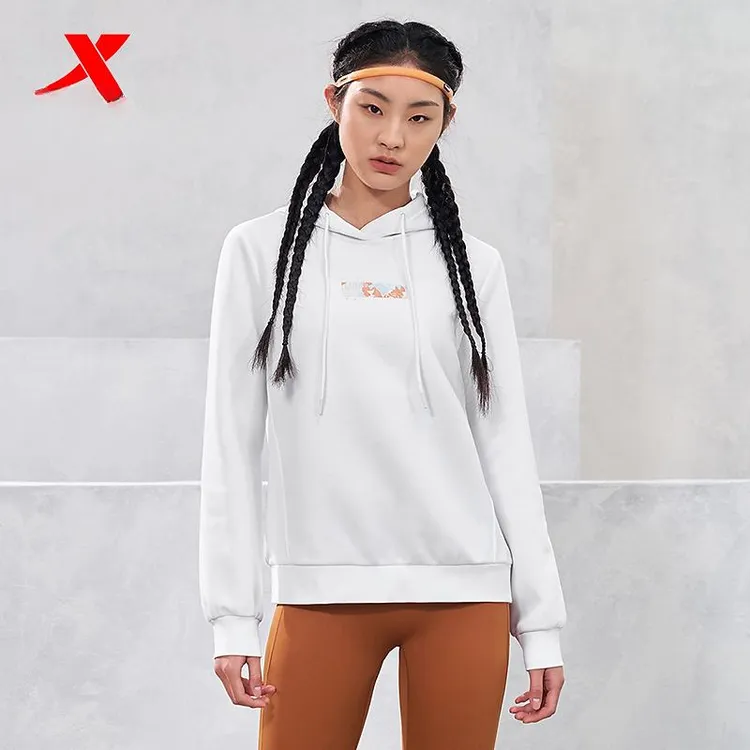 XTEP/特步连帽卫衣女健身训练女运动上衣976128930047