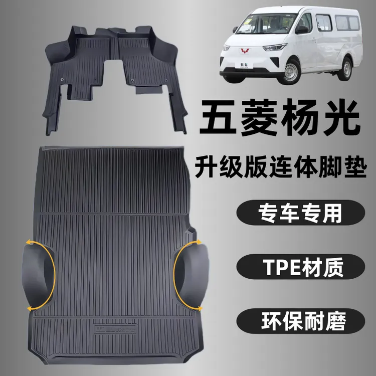 五菱扬光专用TPE脚垫新能源覆盖轮毂脚垫杨光EV改装防水耐磨后垫