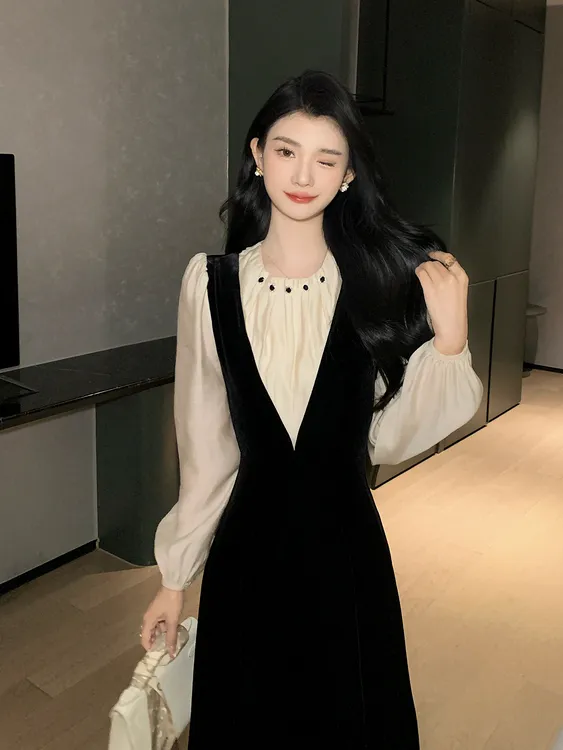 Yeah Me-原创设计时尚收腰显瘦连衣裙-58321Y