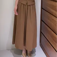 【渣渣专属半裙】设计师款秋冬时尚精品松紧高腰半身裙88-85373