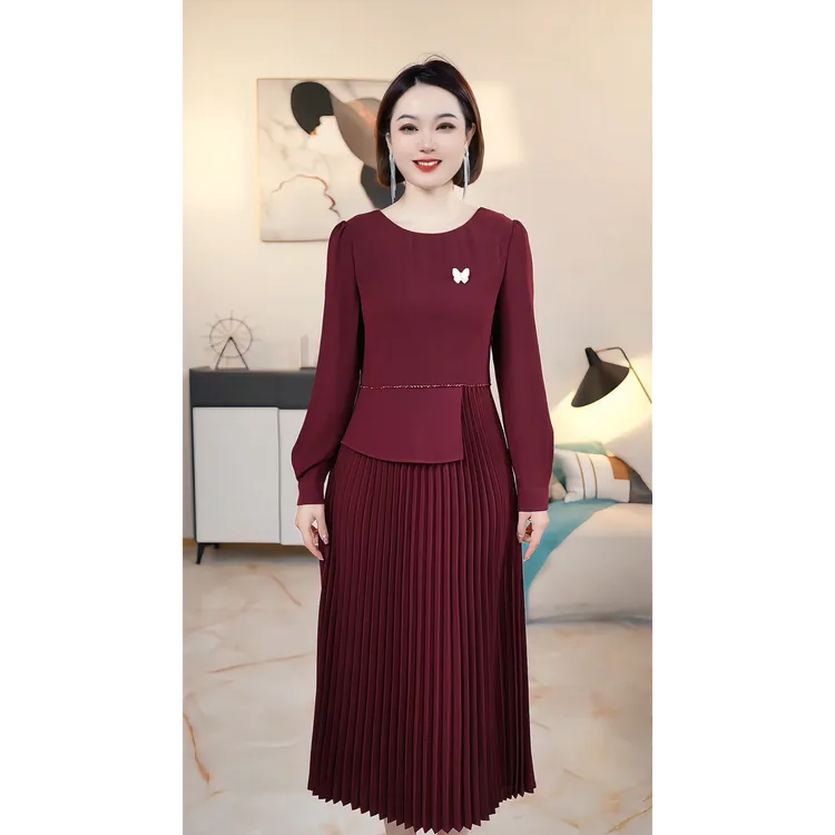【品牌清仓】A气质高端大码显瘦连衣裙 A17