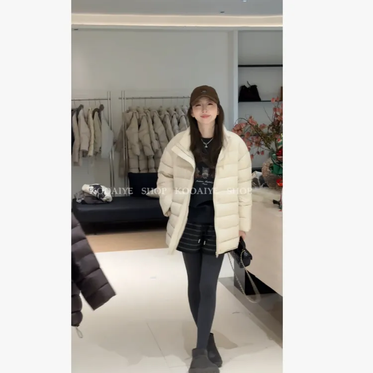 【福利排骨】冬季新款百搭大气新国标90白鸭绒羽绒服（领子没有压线）