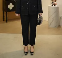 【深圳霞姐】秋季上新大码女装侧边开叉商务小西裤