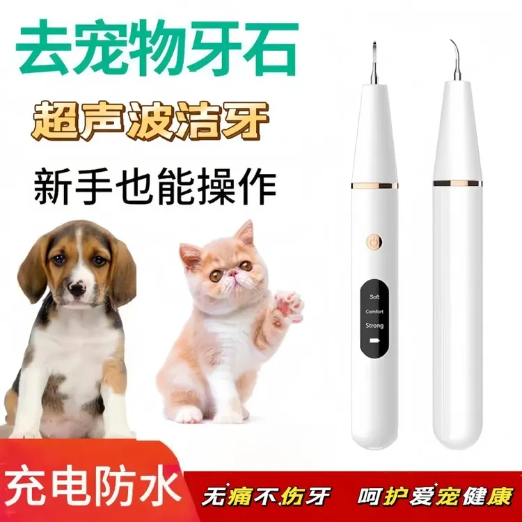 宠物超声波电动牙刷口腔日常清洗舒适洗牙器干净耐用狗猫牙垢洁牙
